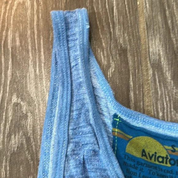 Aviator nation mens string tank top La Jolla blue size small - Picture 4 of 6